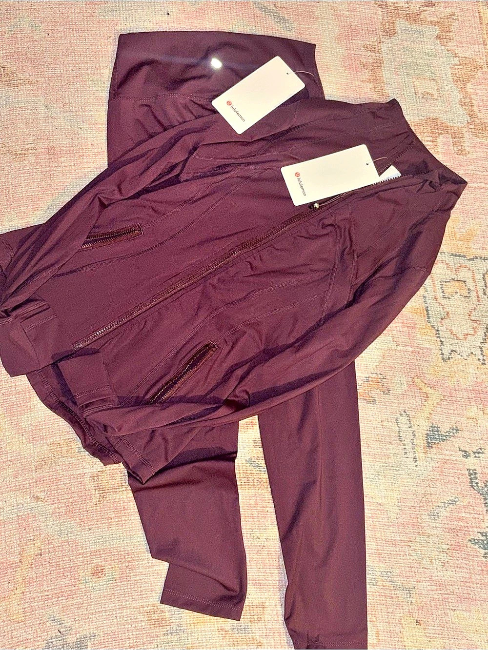 Lululemon Define Jacket and Leggings Matching Set Purple